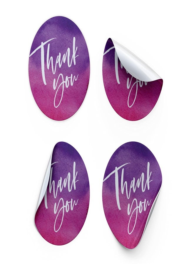 D2C Paper Decorative Pretty Adhesive Craft Sealing Thank You Stickers (140 Pieces, Multicolour) - Image 1